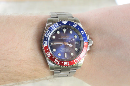 MILEON WATCHES: Custom Seiko Pepsi Automatic Watch